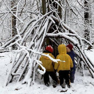 winter forest school picture